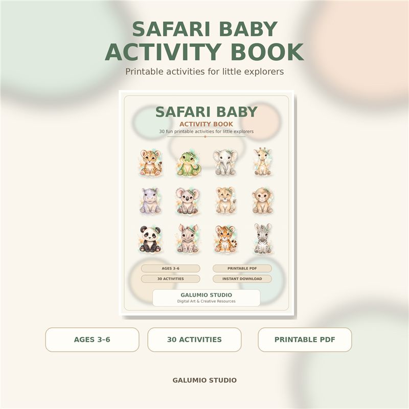 Safari Baby Activity Book