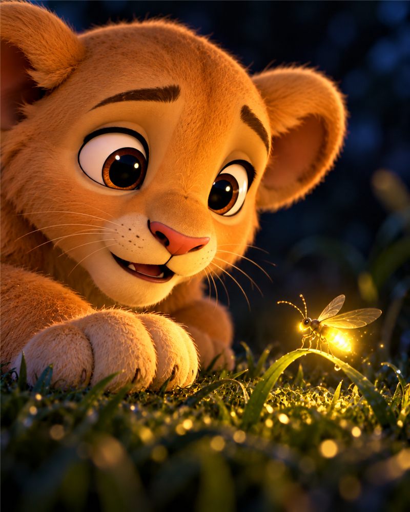 Leo and a firefly